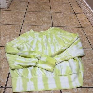 Lime Tie-Dye Women's Sweater